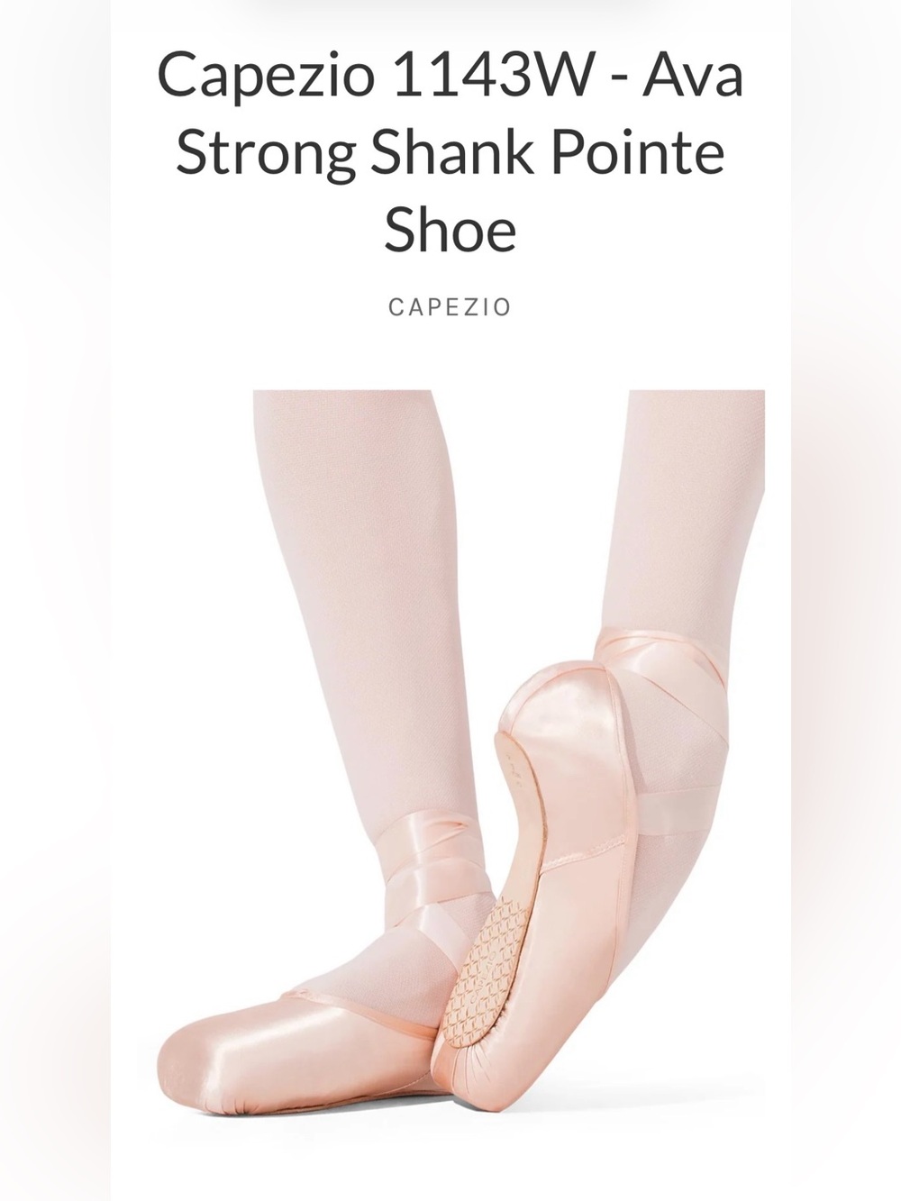 Capezio Ava Pointe Shoes - Hard Shank size 8.5N